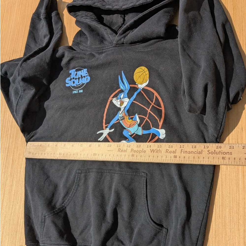 Space Jam Legacy Hoodie Freeze Looney Tunes Cartoon Long Sleeve Men's Medium - Picture 3 of 6